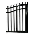 Aleko Steel Dual Swing Driveway Gate with Built-In