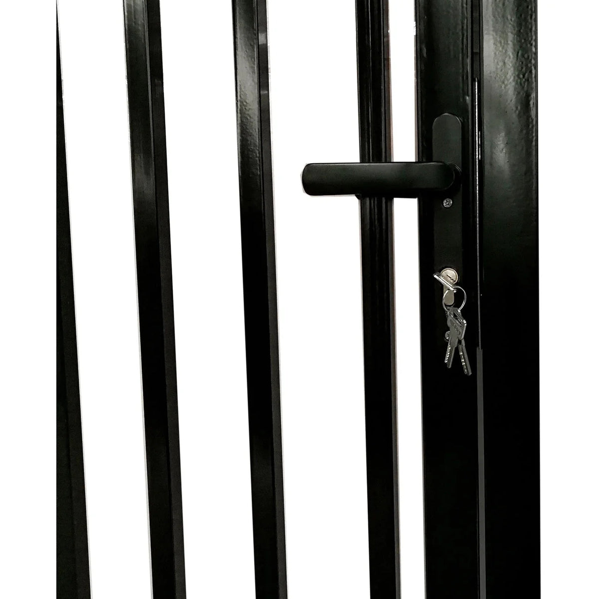 Aleko Steel Dual Swing Driveway Gate with Built-In