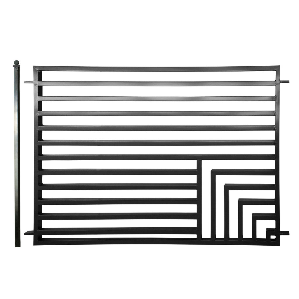 Aleko Steel Fence – Florence Style – 8x5 ft. - FENCEFLOR-AP
