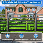 Aleko Steel Fence – Florence Style – 8x5 ft. - FENCEFLOR-AP