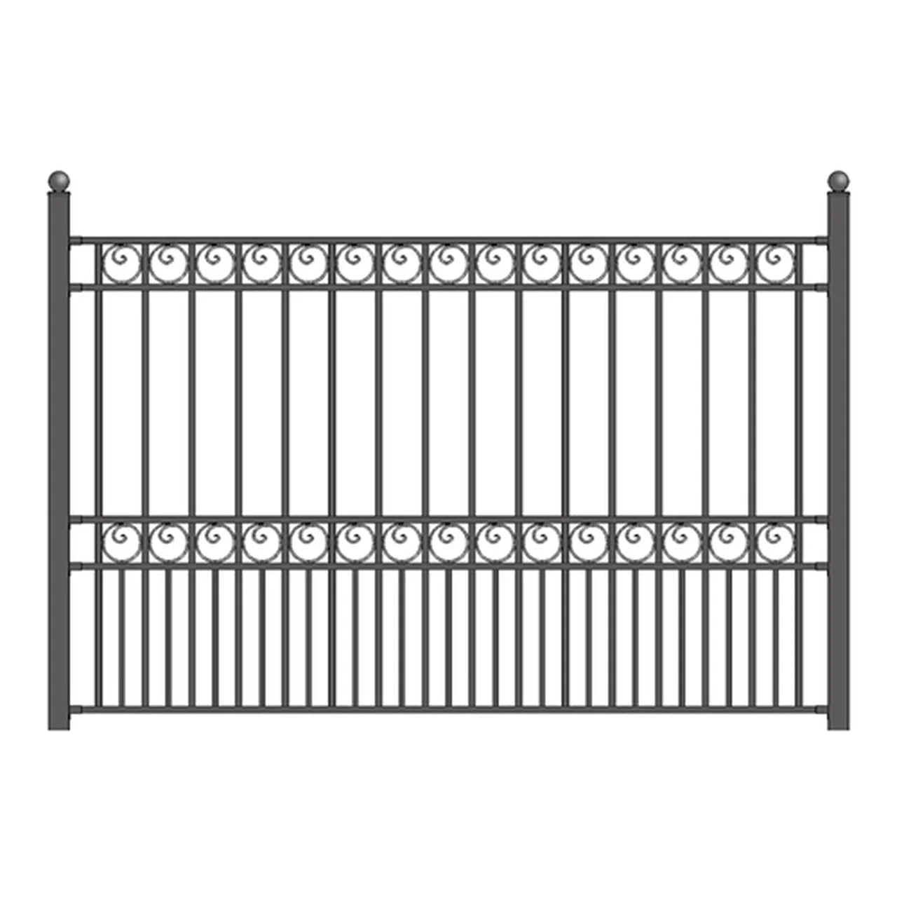 Aleko Steel Fence - PARIS Style - 8 x 5 Ft