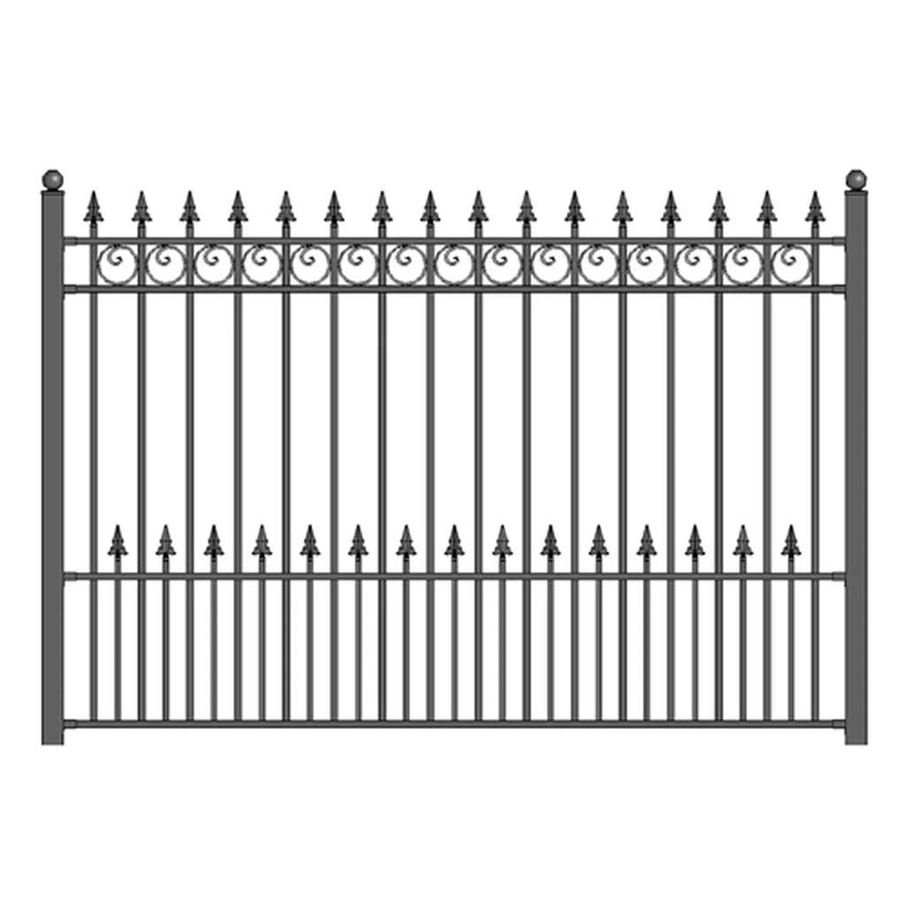 Aleko Steel Fence - PRAGUE Style - 8 x 5 Ft