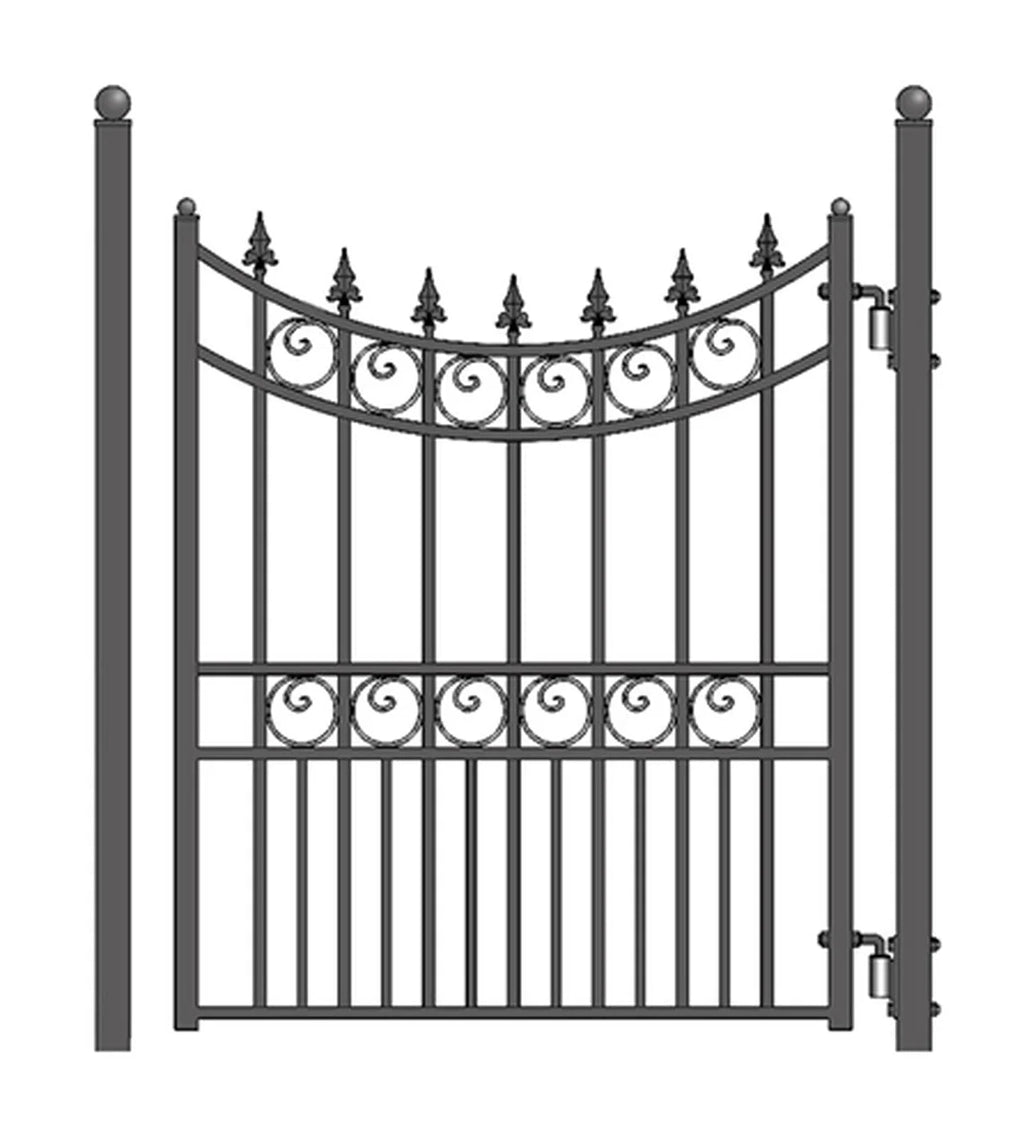 Aleko Steel Pedestrian Gate - MOSCOW Style - 5 ft