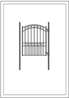 Aleko Steel Pedestrian Gate - PARIS Style - 5 ft
