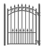 Aleko Steel Pedestrian Gate - PRAGUE Style - 5 ft