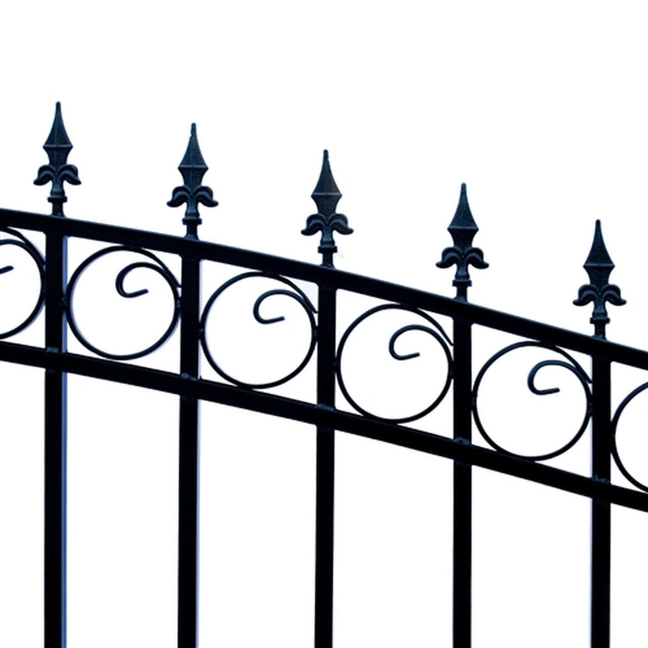 Aleko Steel Single Swing Driveway Gate - LONDON Style - 12