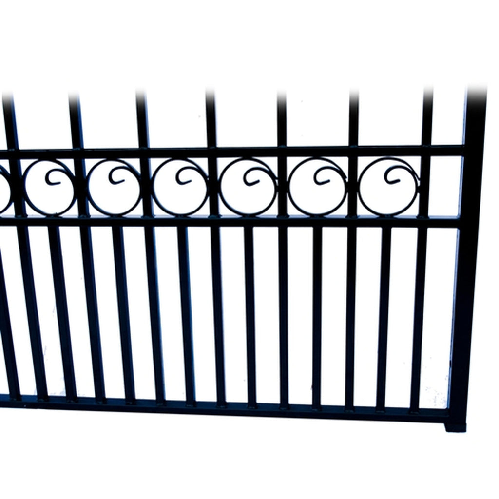 Aleko Steel Single Swing Driveway Gate - LONDON Style - 12