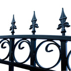 Aleko Steel Single Swing Driveway Gate - LONDON Style - 12