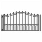 Aleko Steel Single Swing Driveway Gate - LONDON Style - 14