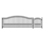 Aleko Steel Single Swing Driveway Gate - LONDON Style - 16