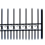 Aleko Steel Single Swing Driveway Gate - LONDON Style - 16