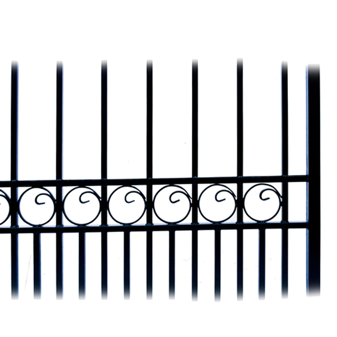 Aleko Steel Single Swing Driveway Gate - LONDON Style - 18