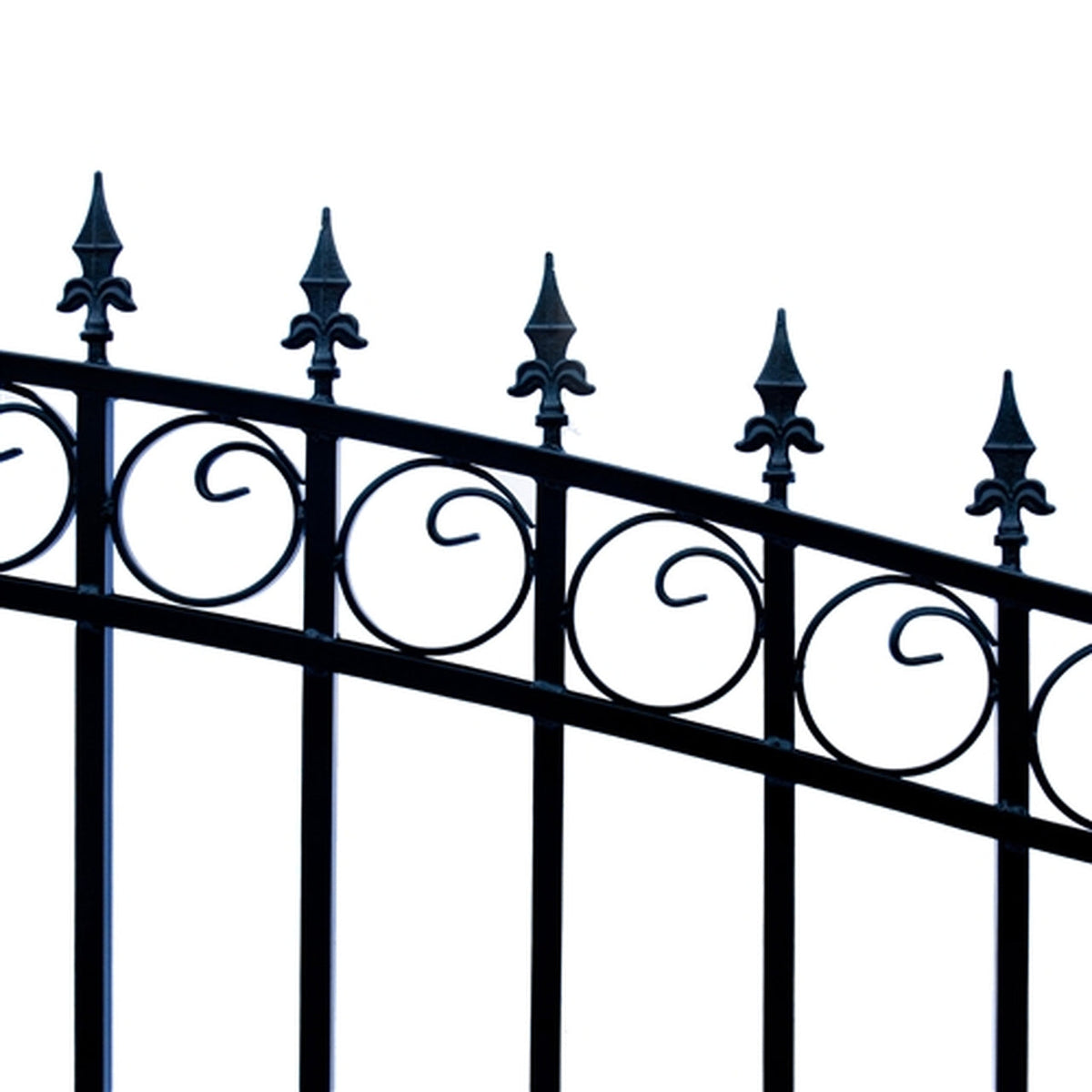 Aleko Steel Single Swing Driveway Gate - LONDON Style - 18