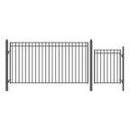 Aleko Steel Single Swing Driveway Gate - MADRID Style - 12