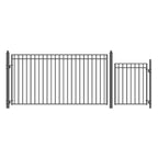 Aleko Steel Single Swing Driveway Gate - MADRID Style - 12
