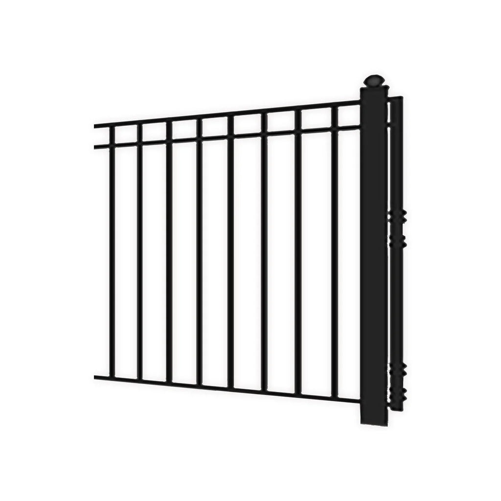 Aleko Steel Single Swing Driveway Gate - MADRID Style - 18