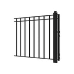 Aleko Steel Single Swing Driveway Gate - MADRID Style - 18