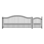 Aleko Steel Single Swing Driveway Gate - PARIS Style - 14