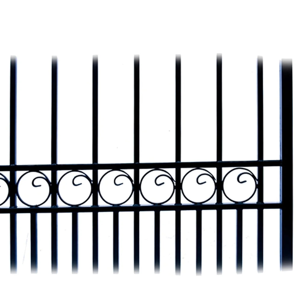 Aleko Steel Single Swing Driveway Gate - PARIS Style - 16 x
