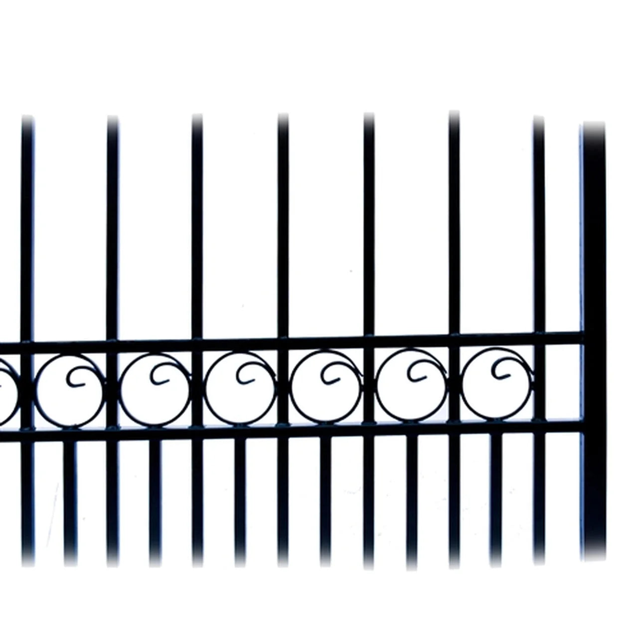 Aleko Steel Single Swing Driveway Gate - PARIS Style - 16 x