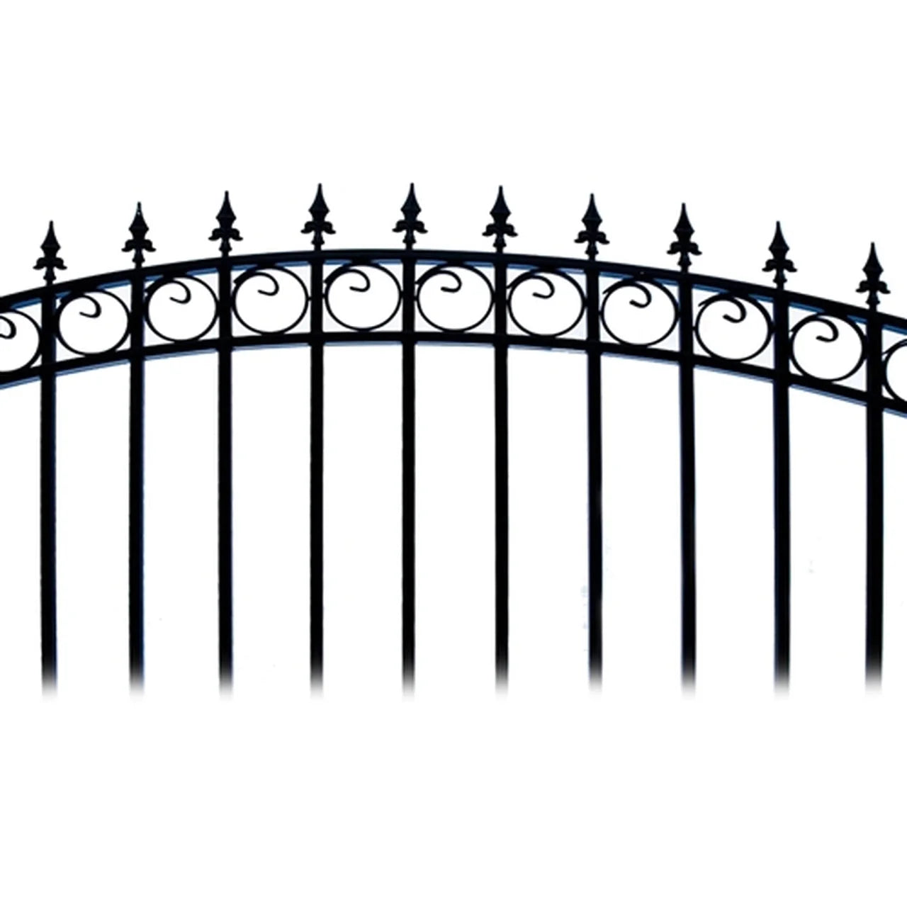 Aleko Steel Single Swing Driveway Gate - PRAGUE Style - 12