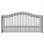 Aleko Steel Single Swing Driveway Gate - PRAGUE Style - 12