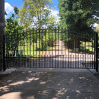 Aleko Steel Single Swing Driveway Gate - PRAGUE Style - 12