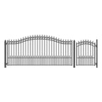 Aleko Steel Single Swing Driveway Gate - PRAGUE Style - 14
