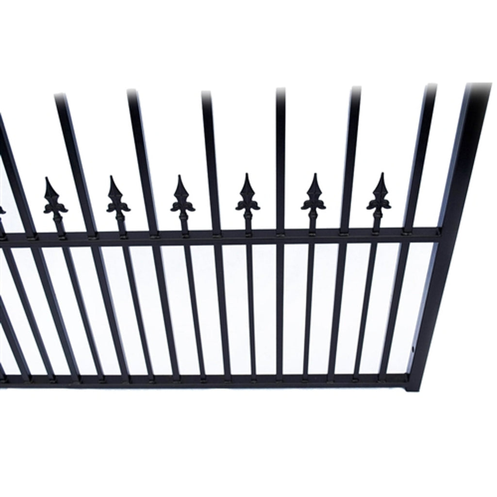 Aleko Steel Single Swing Driveway Gate - PRAGUE Style - 14