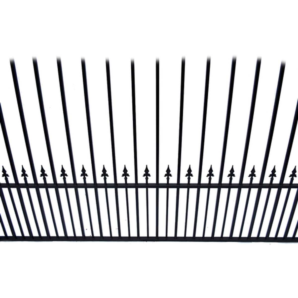 Aleko Steel Single Swing Driveway Gate - PRAGUE Style - 16