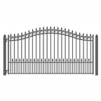 Aleko Steel Single Swing Driveway Gate - PRAGUE Style - 16
