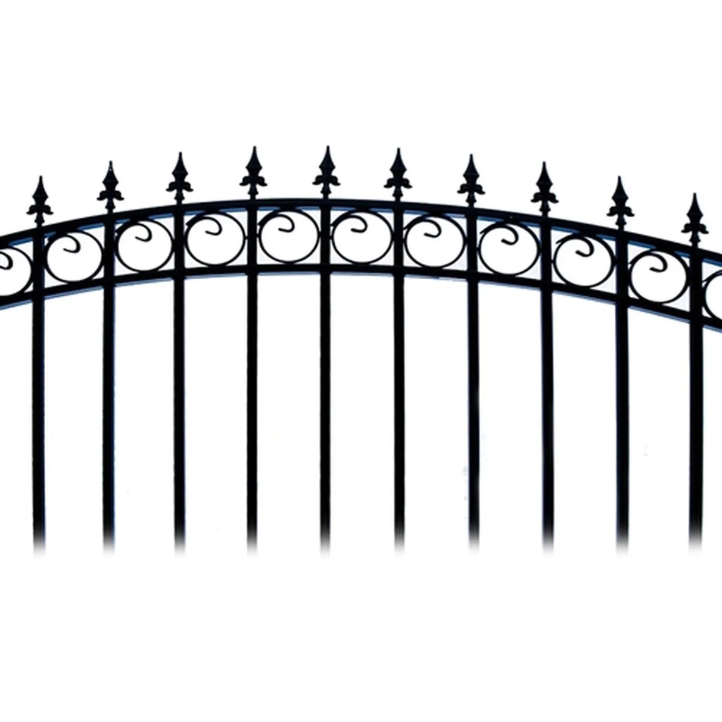 Aleko Steel Single Swing Driveway Gate - PRAGUE Style - 16