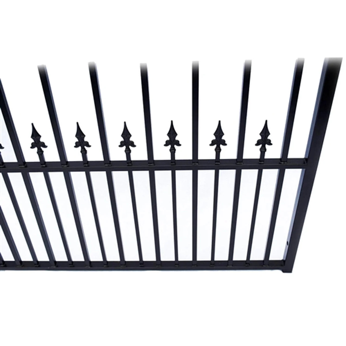Aleko Steel Single Swing Driveway Gate - PRAGUE Style - 16