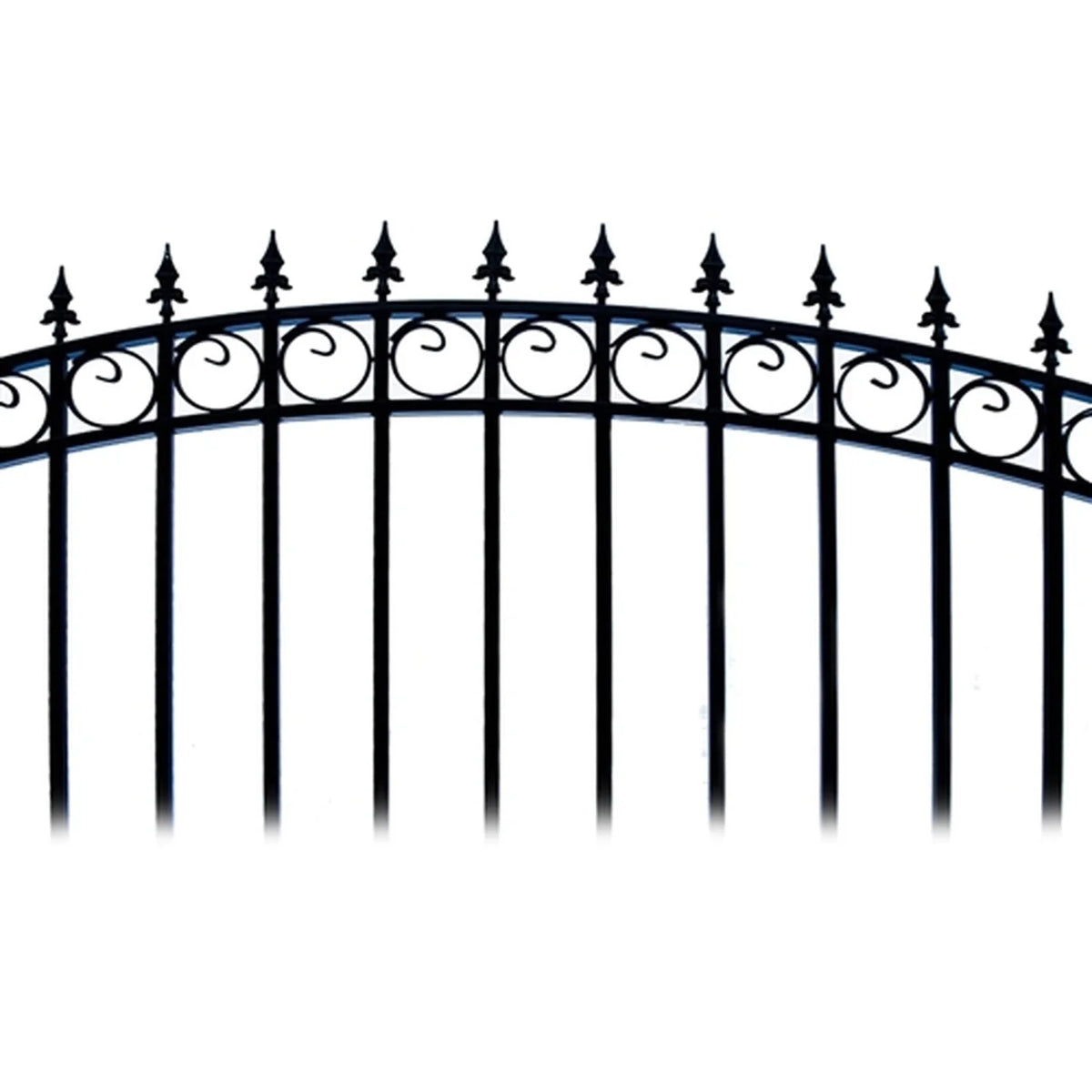 Aleko Steel Single Swing Driveway Gate - PRAGUE Style - 18