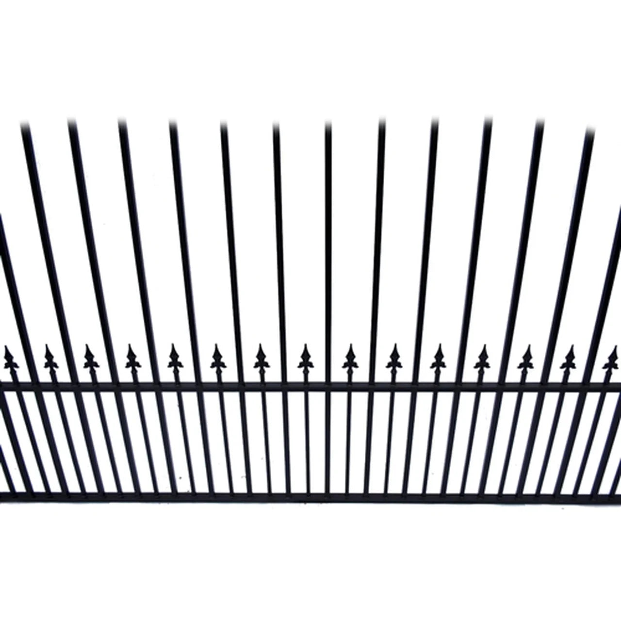Aleko Steel Single Swing Driveway Gate - PRAGUE Style - 18