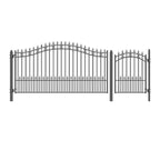 Aleko Steel Single Swing Driveway Gate - ST.PETERSBURG