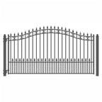 Aleko Steel Single Swing Driveway Gate - ST.PETERSBURG