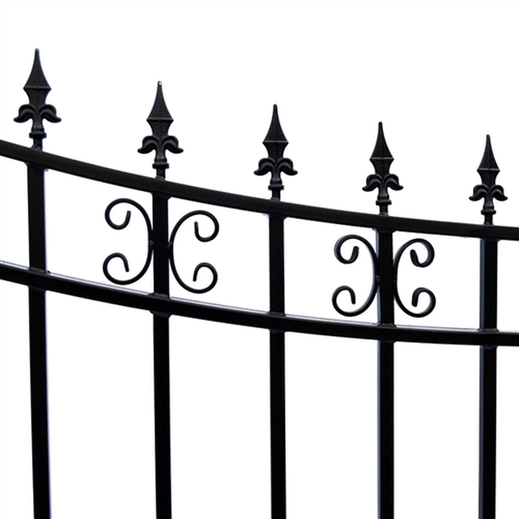 Aleko Steel Single Swing Driveway Gate - ST.PETERSBURG