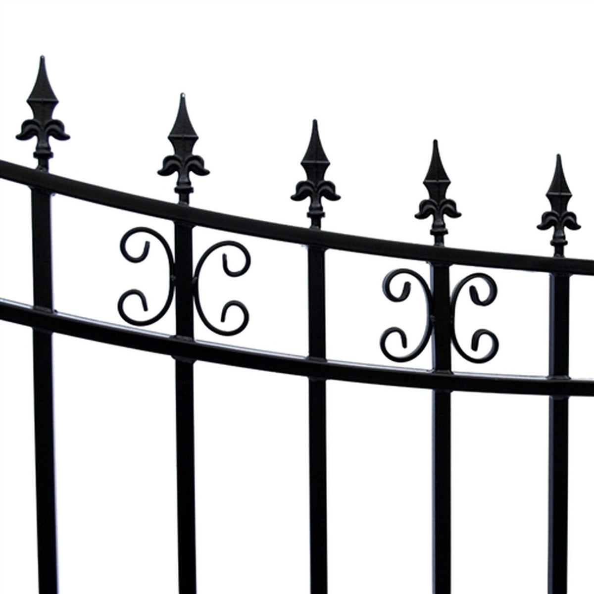 Aleko Steel Single Swing Driveway Gate - ST.PETERSBURG