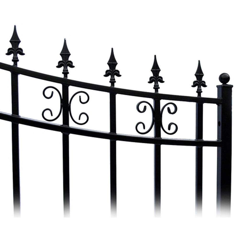 Aleko Steel Single Swing Driveway Gate - ST.PETERSBURG
