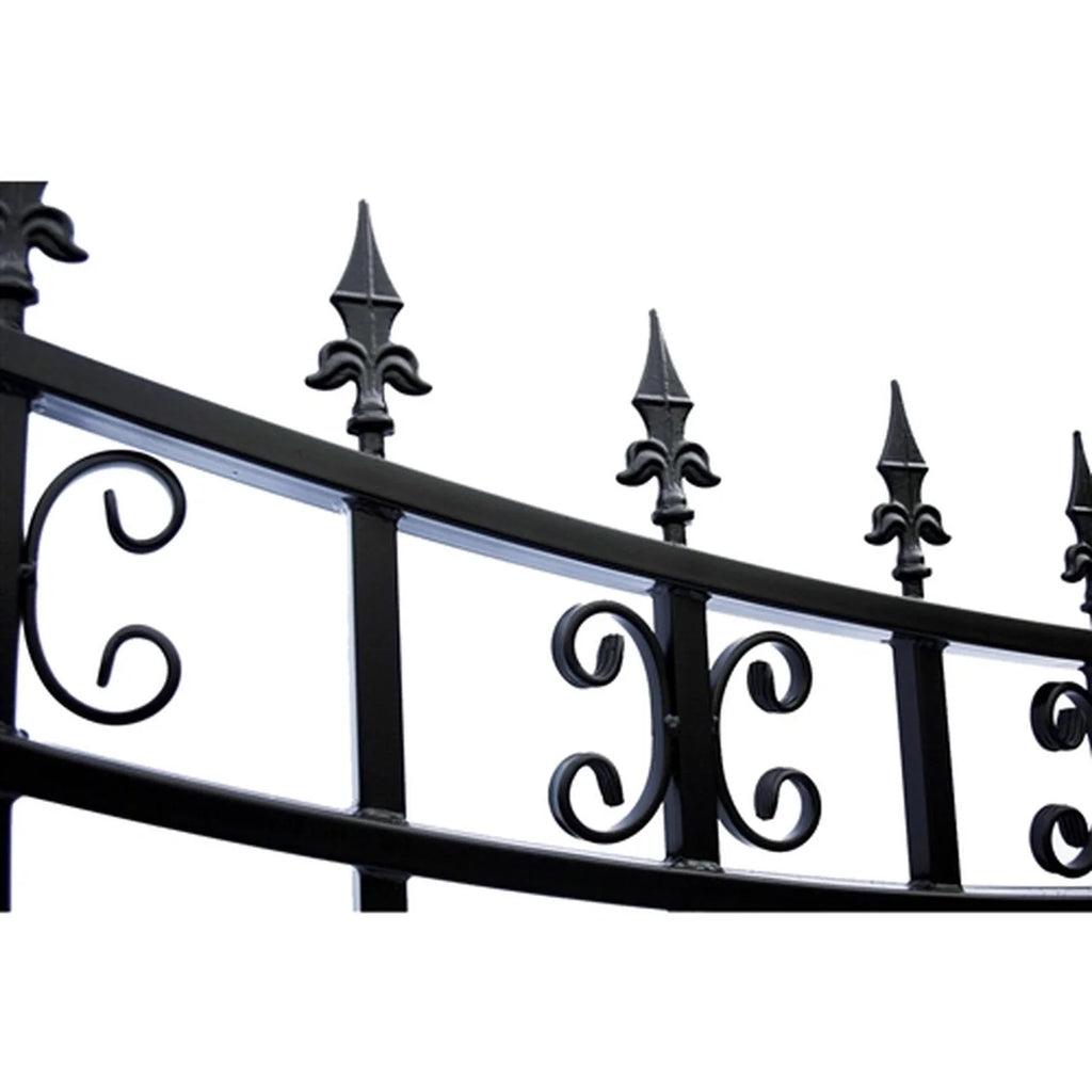 Aleko Steel Single Swing Driveway Gate - ST.PETERSBURG