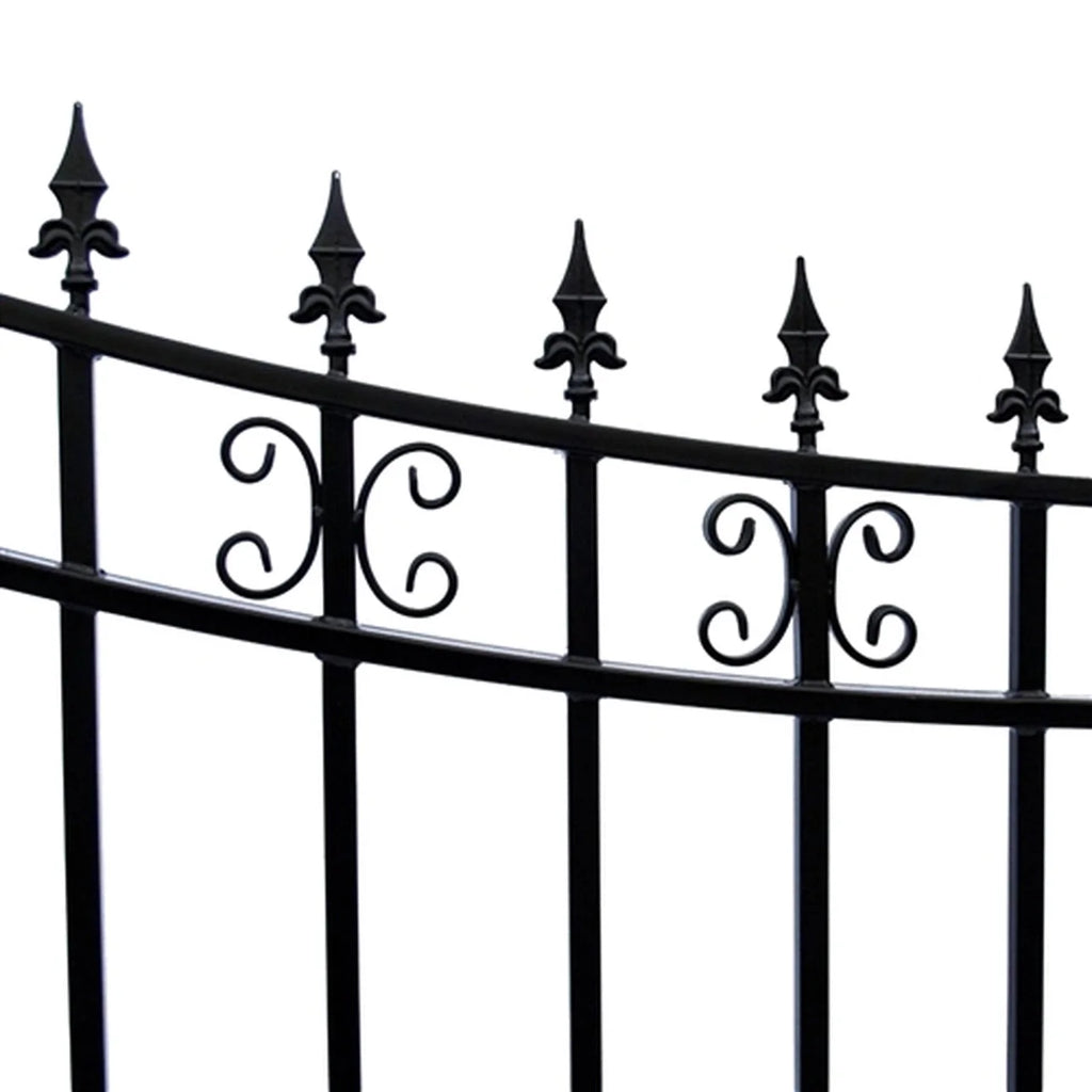 Aleko Steel Single Swing Driveway Gate - ST.PETERSBURG