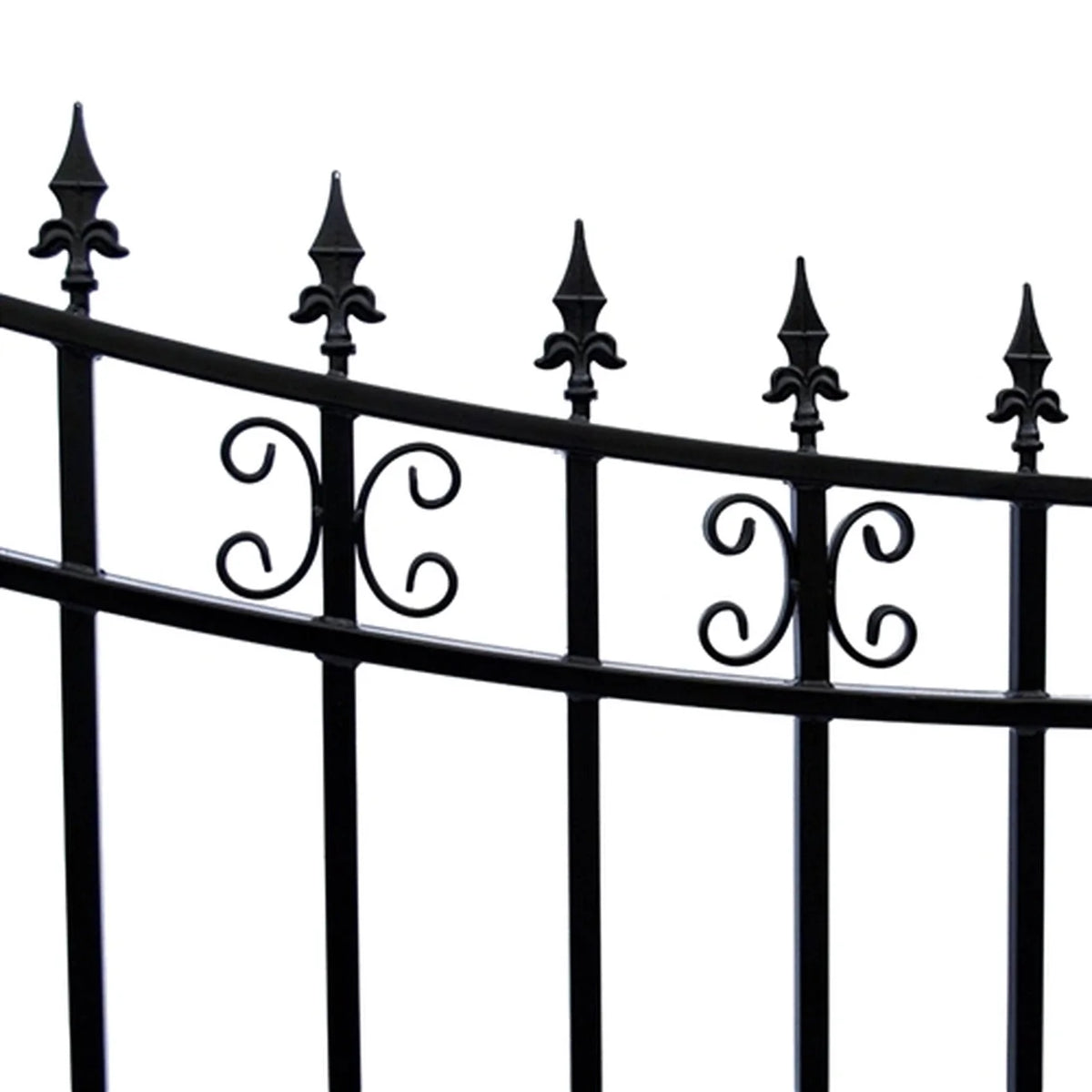 Aleko Steel Single Swing Driveway Gate - ST.PETERSBURG