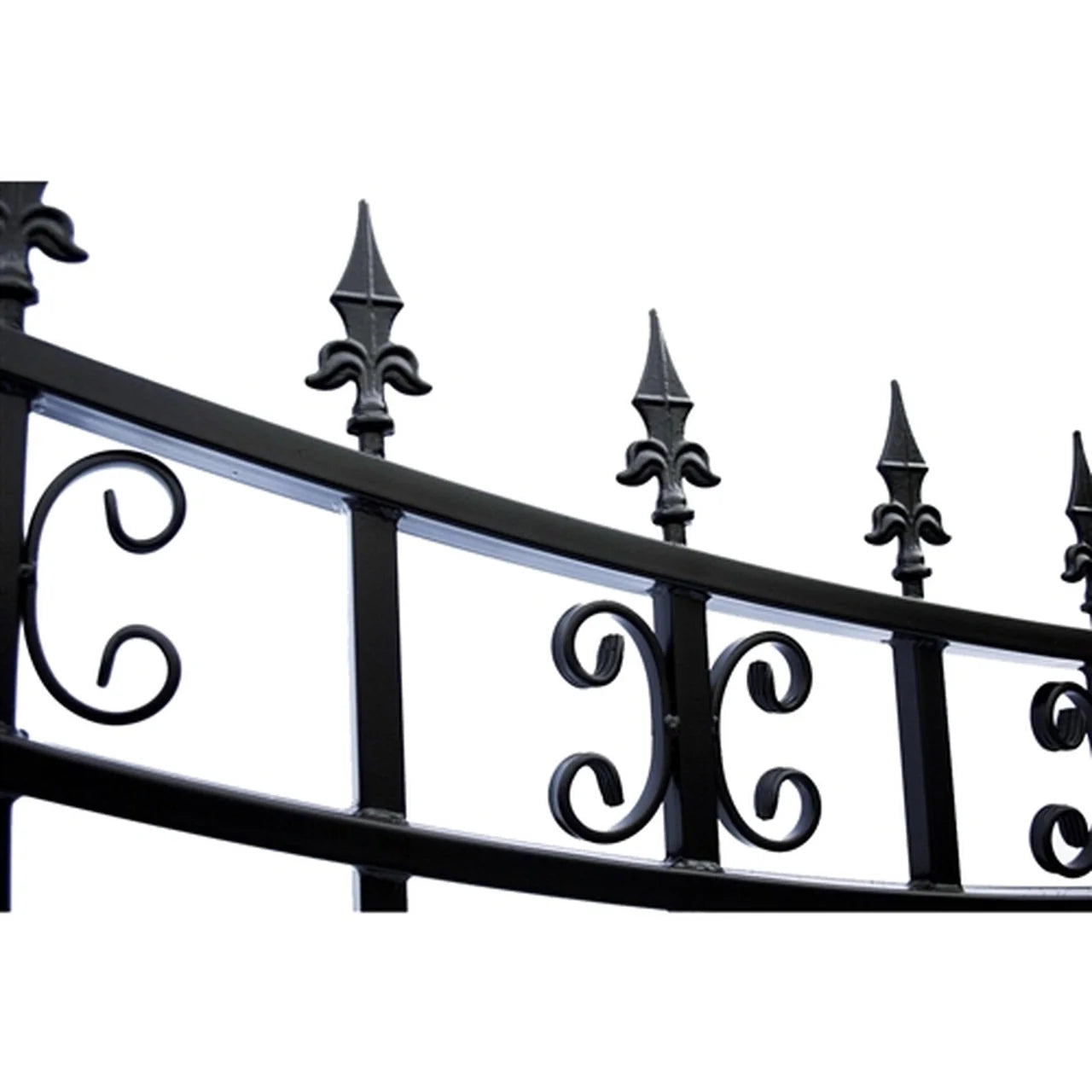 Aleko Steel Single Swing Driveway Gate - ST.PETERSBURG