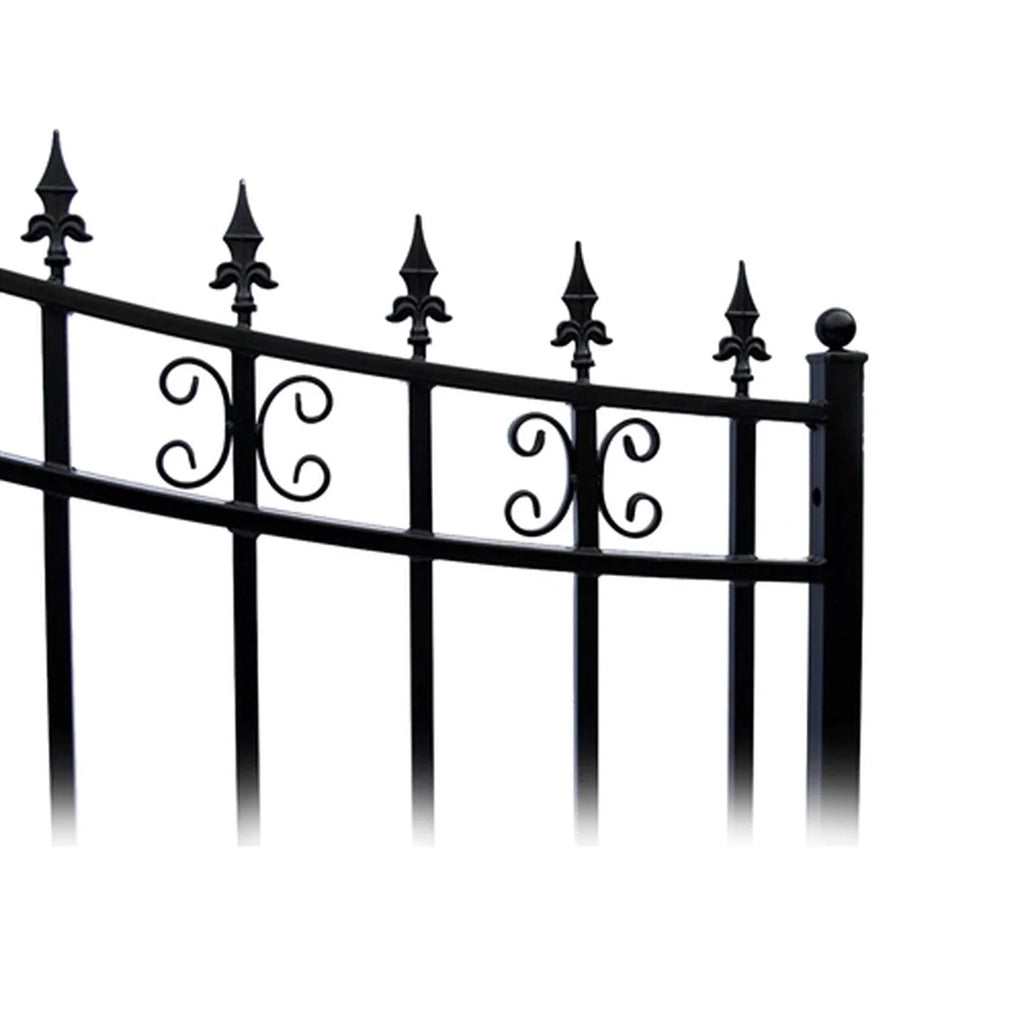 Aleko Steel Single Swing Driveway Gate - ST.PETERSBURG