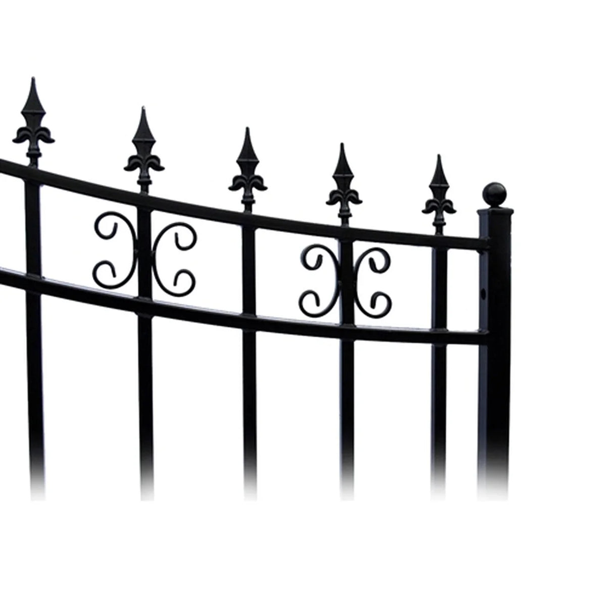 Aleko Steel Single Swing Driveway Gate - ST.PETERSBURG