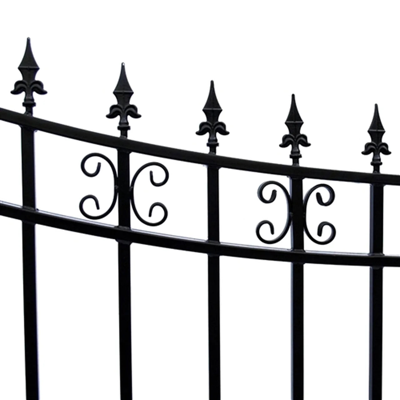 Aleko Steel Single Swing Driveway Gate - ST.PETERSBURG