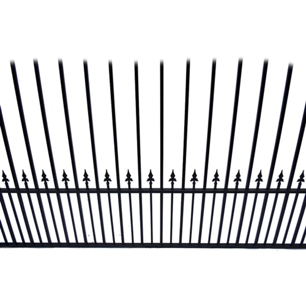 Aleko Steel Single Swing Driveway Gate - ST.PETERSBURG