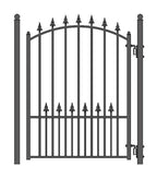 Aleko Steel Sliding Driveway Gate - 12 ft with Pedestrian