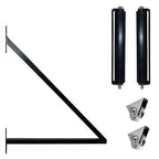 Aleko Steel Sliding Driveway Gate - 18 ft with Pedestrian